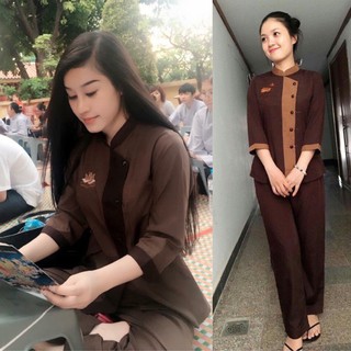 Đồ Lam Đi Chùa # Lãnh Tụ Phối Nữ # Quần Áo Nữ # Đồ Bộ Nữ