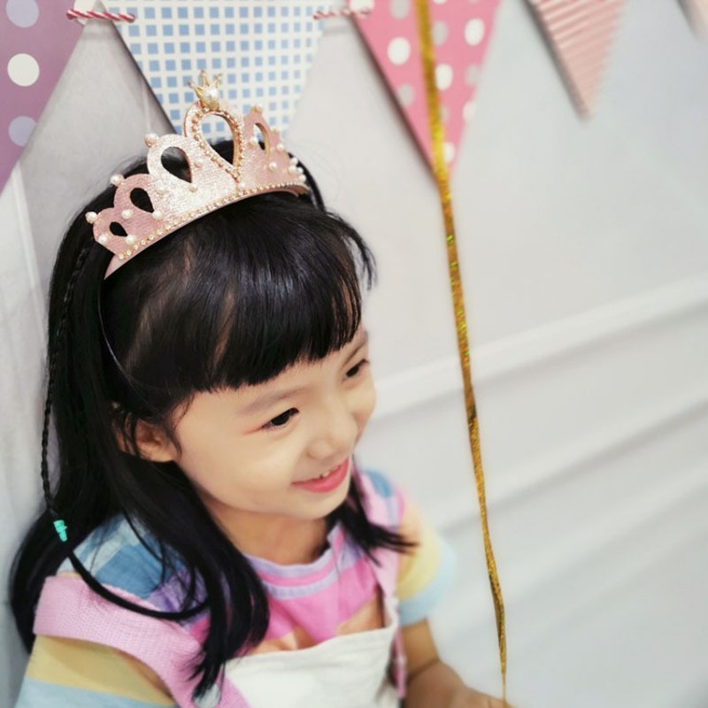 Mới Cài Tóc Hình Vương Miện Công Chúa Xinh Xắn Cho Bé Gái