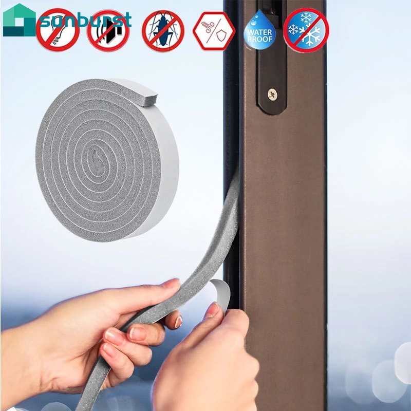 Cuộn Dây Xốp 2M Dán Viền Cửa Sổ/Cửa Ra Vào Cách Âm Chống Sốc Chống Va Đập