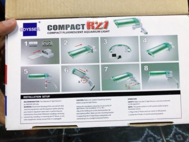 ĐÈN LED KẸP THỦY SINH ODYSSEA COMPACT R27 27W