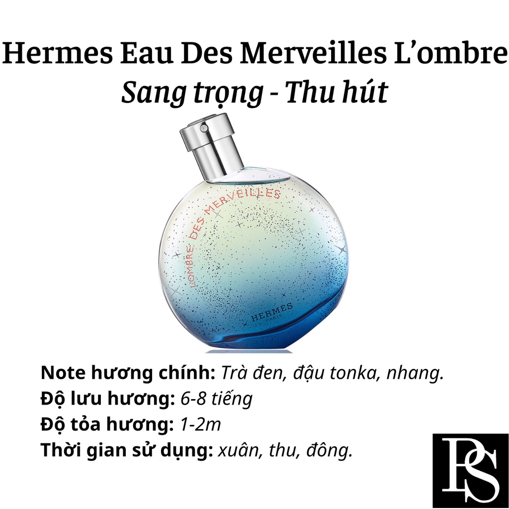 Nước hoa Hermes Eau Des Merveilles L'Ombre