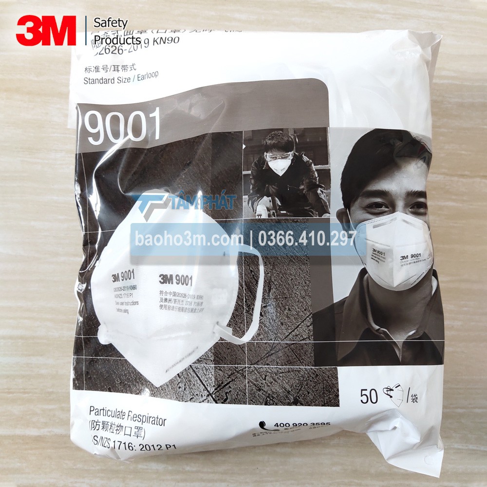 [CHÍNH HÃNG] 10 cái khẩu trang chống bụi 3M 9001 trắng | BigBuy360 - bigbuy360.vn