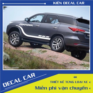 Tem xe Toyota Fortuner  phong cách thể thao-decal Fortuner