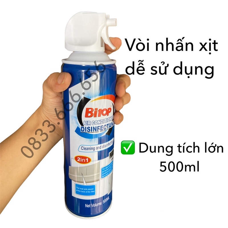 Chai xịt rửa vệ sinh dàn máy lạnh điều hoà - vệ sinh hệ thống làm lạnh ô tô