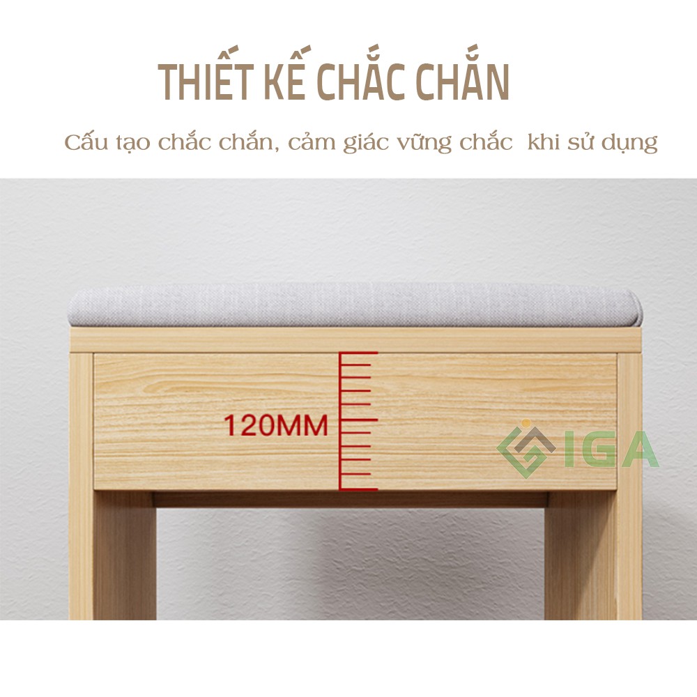 Ghế bàn trang điểm bàn phấn,ghế sofa ghế đi giày gỗ mặt đệm phong cách hàn quốc _ gp138