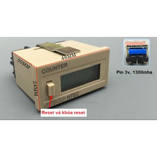 Bộ đếm counter H7EC có pin nuôi