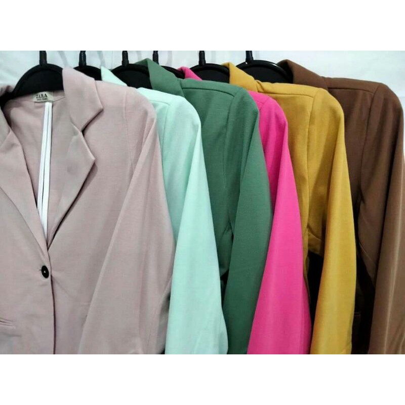 Áo khoác blazer nữ dáng ngắn xuất dư