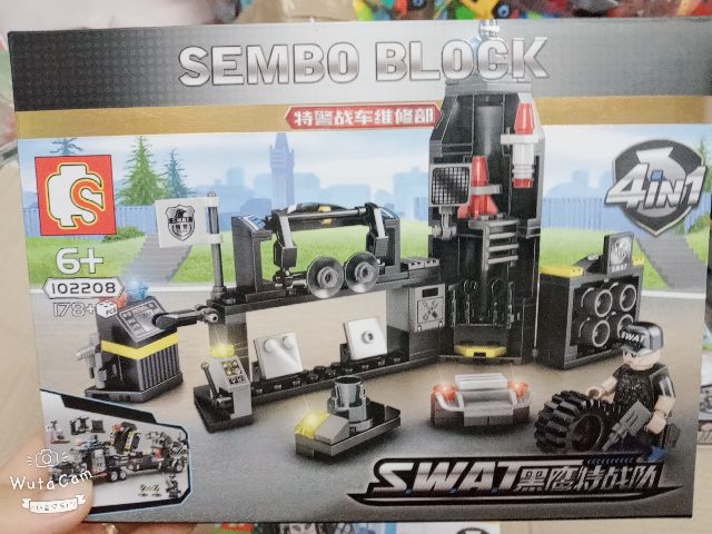 Lego xếp hình thông minh swat sembo block