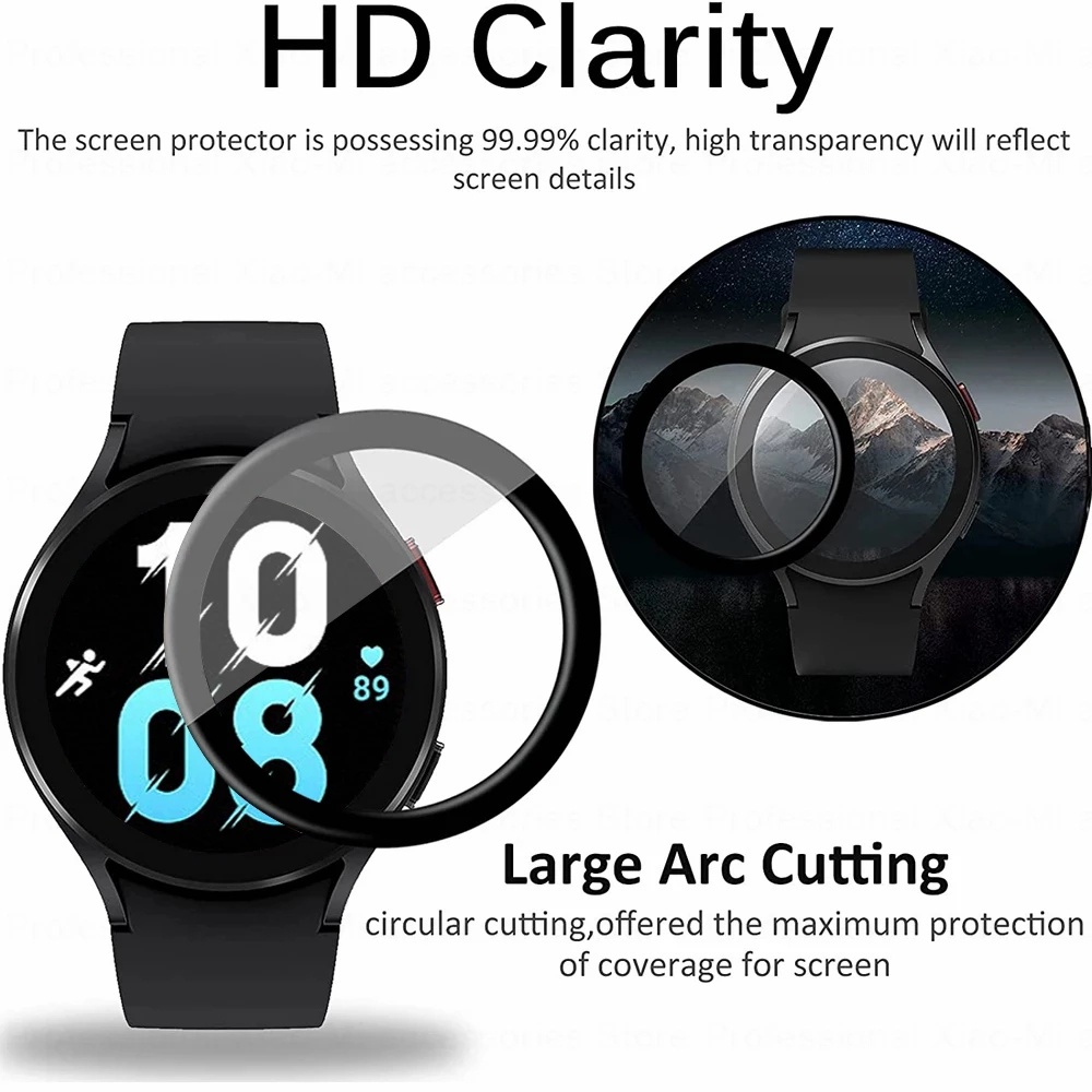 Miếng dán  Jansin 3d bảo vệ mặt đồng hồ Samsung Galaxy Watch 5 5 Pro 40mm 44mm 45mm 5