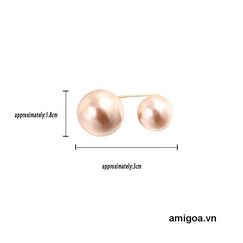 ✨✨TRÂM KẸP GHIM CÀI CỔ ÁO ĐÍNH HẠT NGỌC TRAI NHÂN TẠO TRẮNG ĐEN