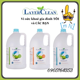 Nước Rửa Chén Hữu Cơ Layer Clean Can 5 Lít Siêu Tiết Kiệm