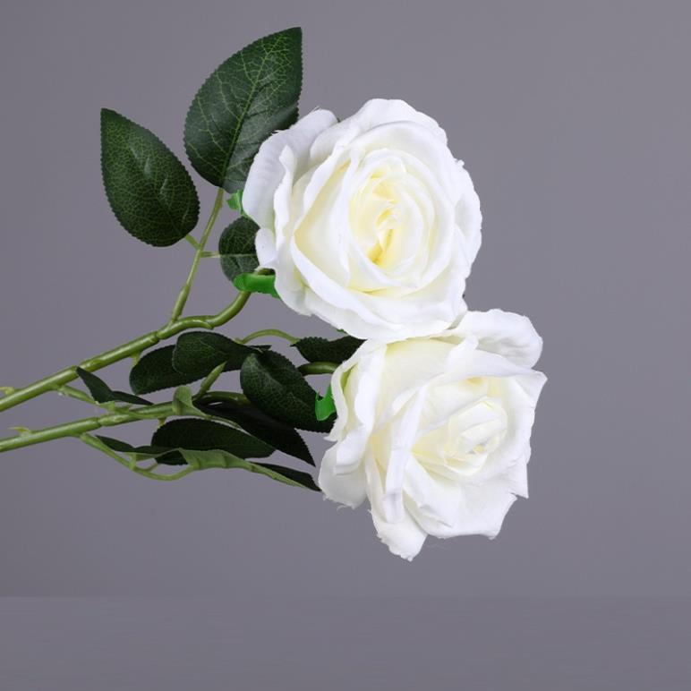 Hoa hồng nhung giả bông to cành dài 70cm sang trọng và rực rỡ - cao cấp nhập khẩu