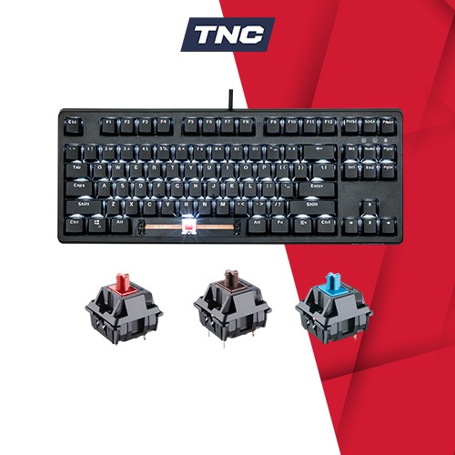 Bàn phím cơ EDra EK387 Gateron Switch chính hãng