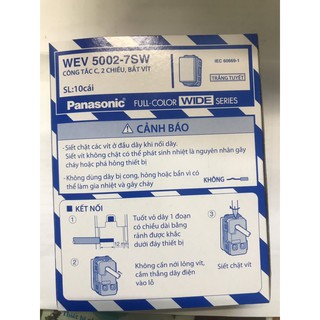 Hạt Công Tắc 2 Chiều WEV 5002-7SW Wide Panasonic ( hạt cầu thang)