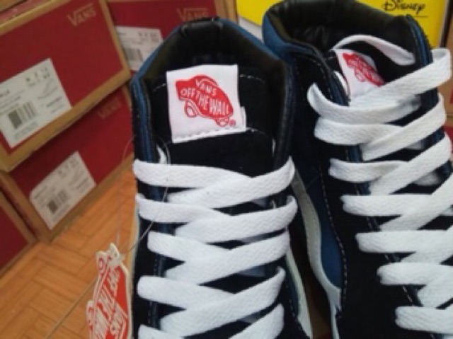 Giày Thể Thao Vans Sk8 Hi Màu Xanh Navy Chất Lượng Cao