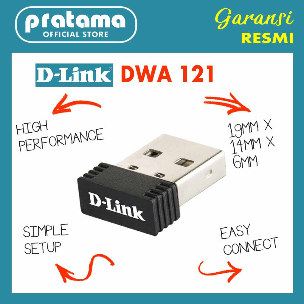 Usb Mini Wifi Dlink Dwa-121 N 150