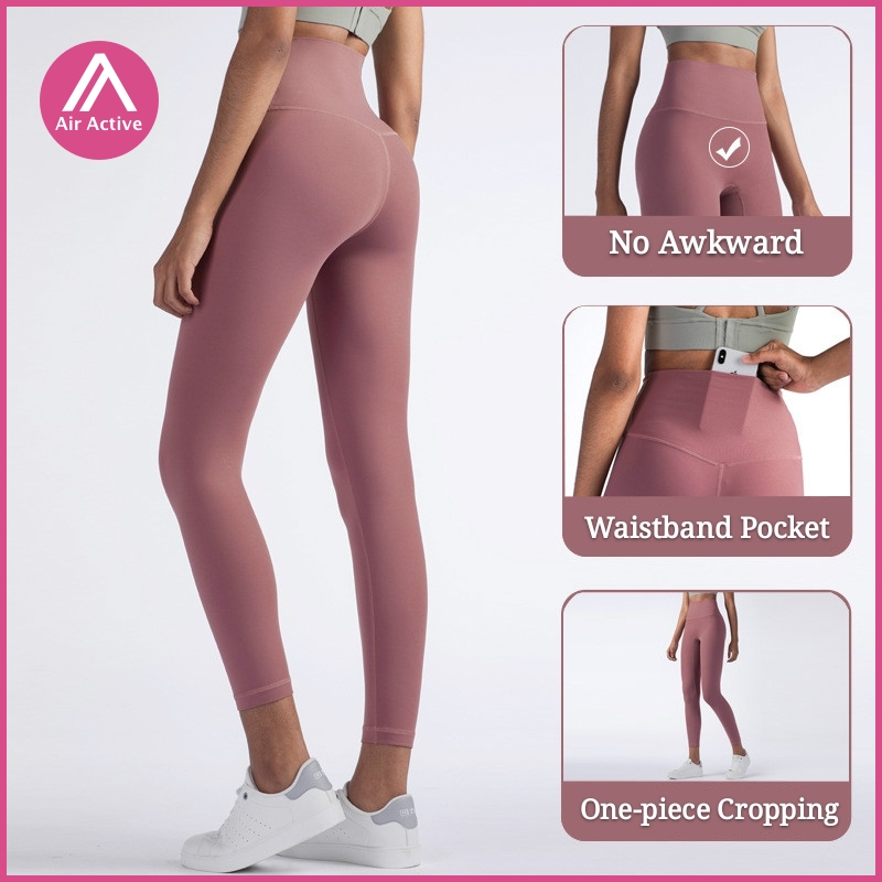 Quần dài tập yoga AIRACTIVE LEISURE phong cách thể thao kiểu dáng ôm nâng hông