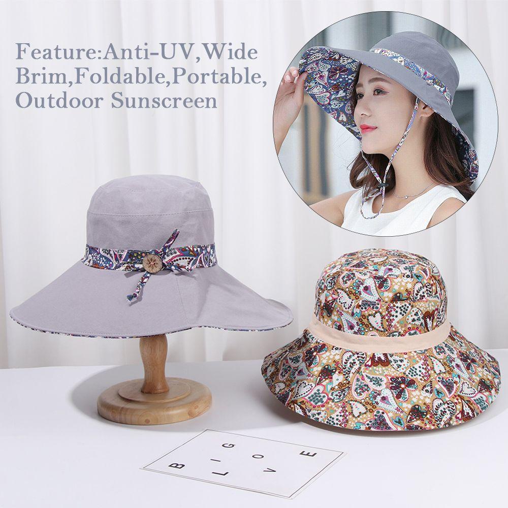 Nón Tai Bèo Rộng Vành Chống Tia UV Có Thể Gấp Gọn Tiện Dụng