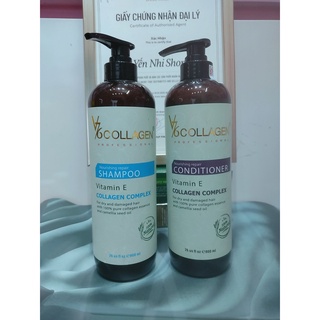 [HÀNG CHUẨN LOẠI 1] DẦU GỘI CẶP GỘI XẢ VITAMIN E -V76 -COLLAGEN COMPLEX CẶP 800ML