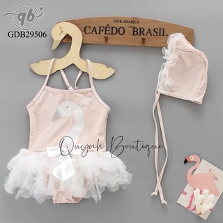 Đồ bơi cho bé QUỲNH BOUTIQUE Bơi thiên nga kèm mũ cực xinh cho bé