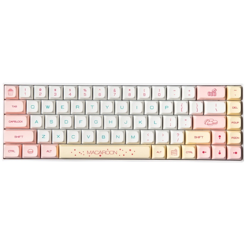 131 Phím Macaron Keycap XDA Cấu hình PBT DYE-SUB dễ thương Keycap cho Bàn phím cơ Cherry MX Switch