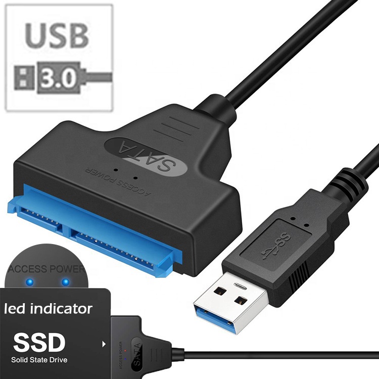 Cáp ChuyểN USB Sang SATA 5Gbps 2.5 Inch SATA Cho Ổ CứNg SSD HDD Laptop PC USB 3.0 SATA