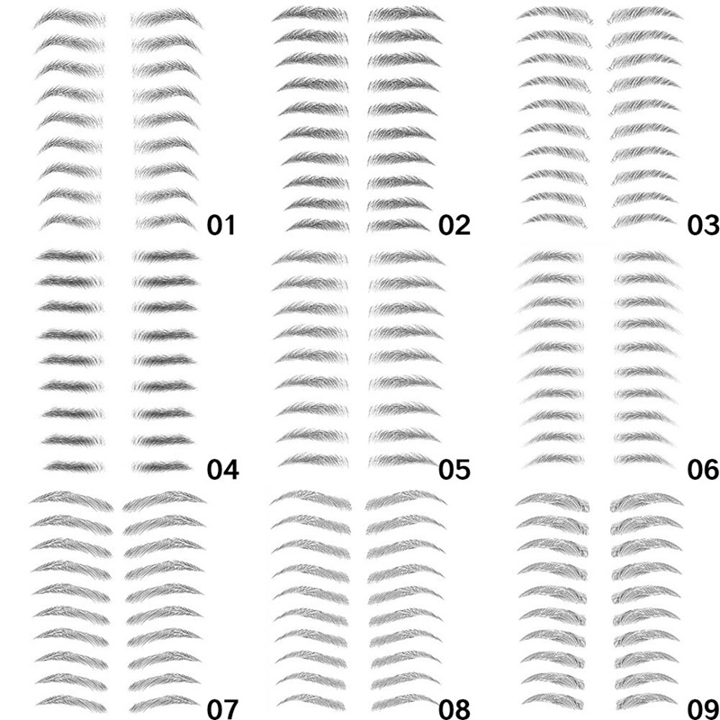 (hàng Mới Về) Nhãn Dán Lông Mày Giả 3d Không Thấm Nước Lâu Trôi | BigBuy360 - bigbuy360.vn