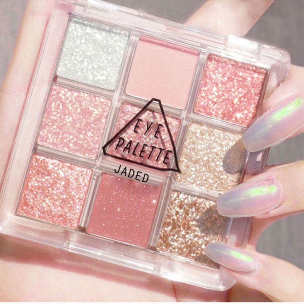 Bảng phấn mắt GlamColour có nhũ lấp lánh tông màu hợp xu hướng