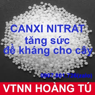 Phân bón Đạm canxi - Calcium Nitrate Boron túi 1kg, tan hoàn toàn trong nước