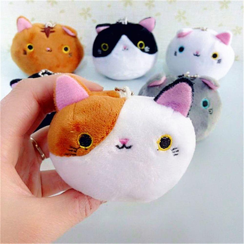 LANFY Móc Khóa Hình Mèo Nhồi Bông 8cm 6 Màu Lựa Chọn