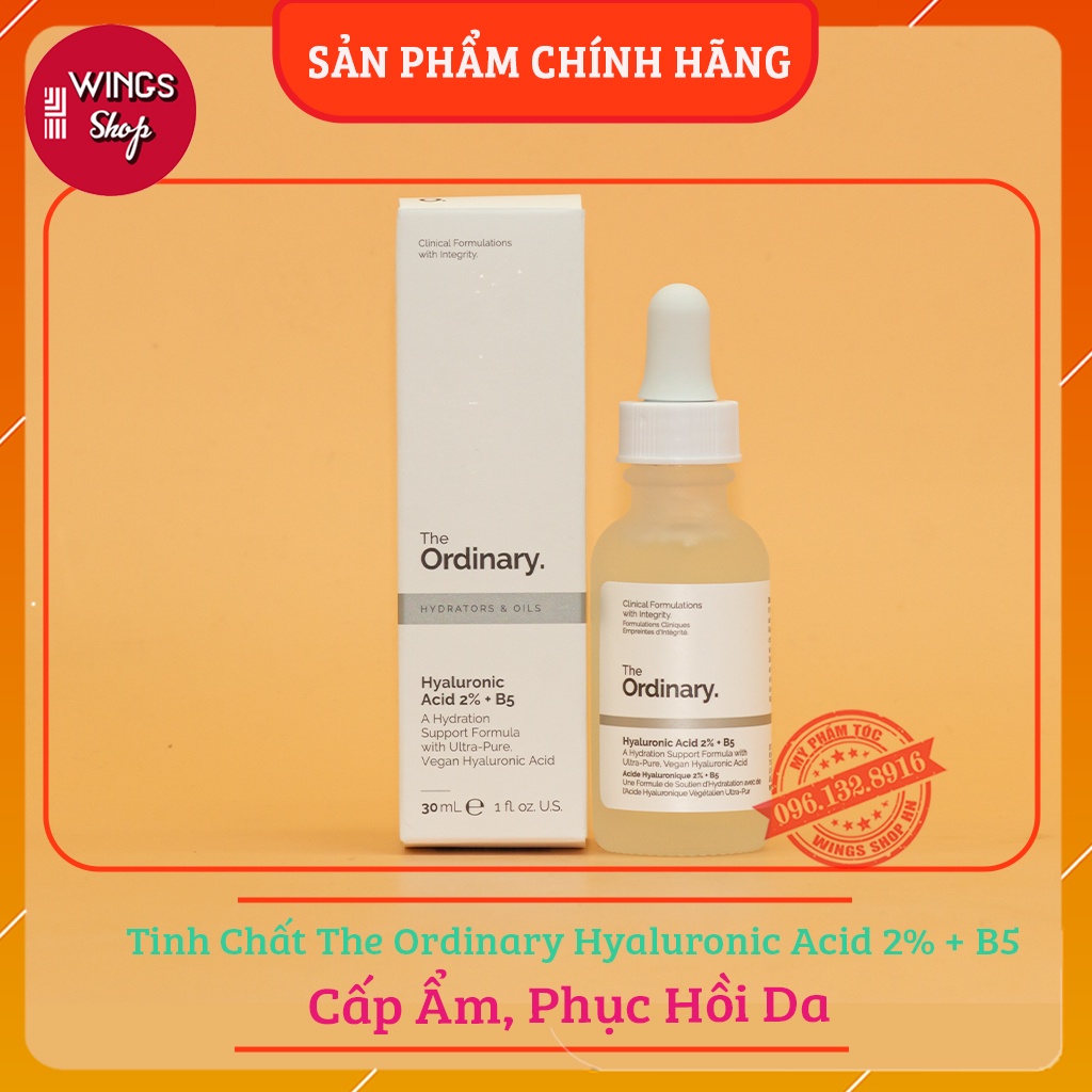 Tinh Chất Cấp Ẩm Hồi Phục The Ordinary Hyaluronic Acid 2% + B5 | Hàng Chính Hãng