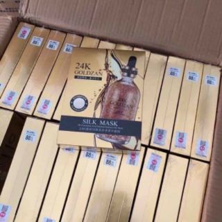 Mặt nạ lụa vàng 24k Goldzan (hộp 10 miếng)