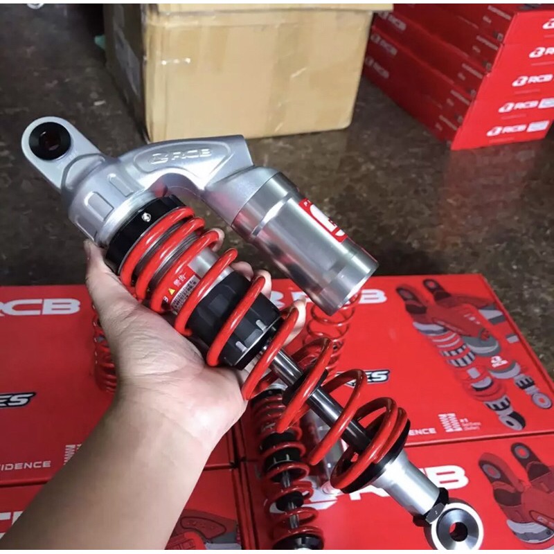 Phuộc sau bình dầu RCB cho Dream, Wave mẫu VE Đỏ