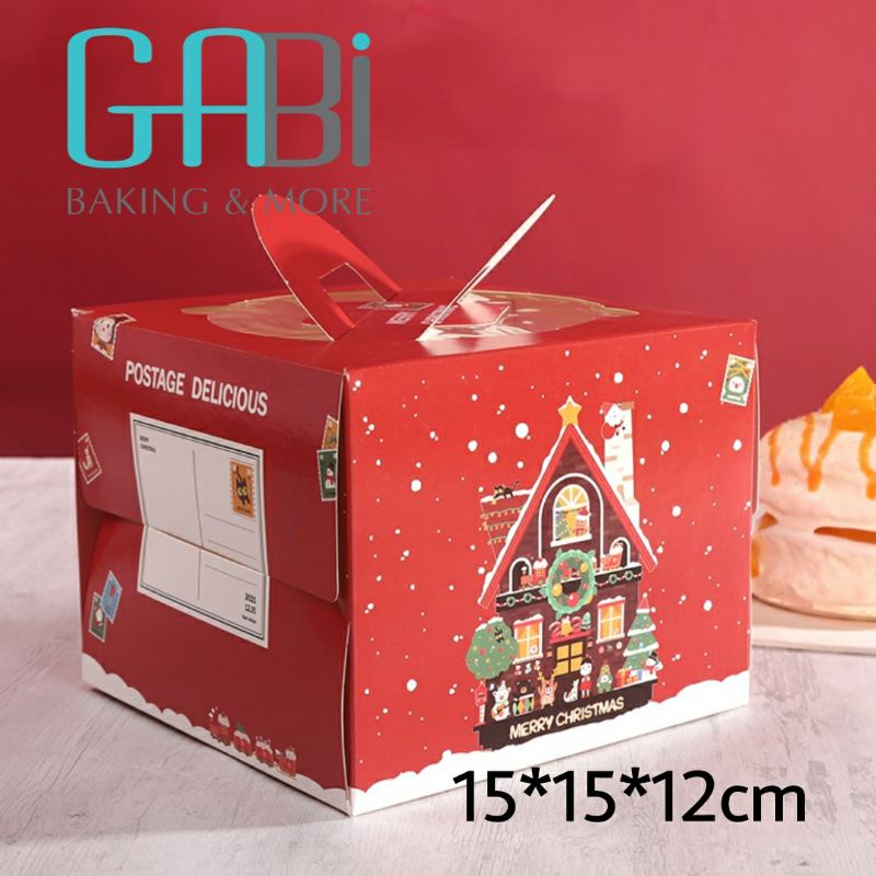 Hộp giấy đựng bánh gato Noel