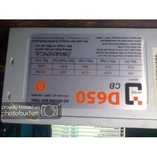 Nguồn ATX JETEK D650 cũ
