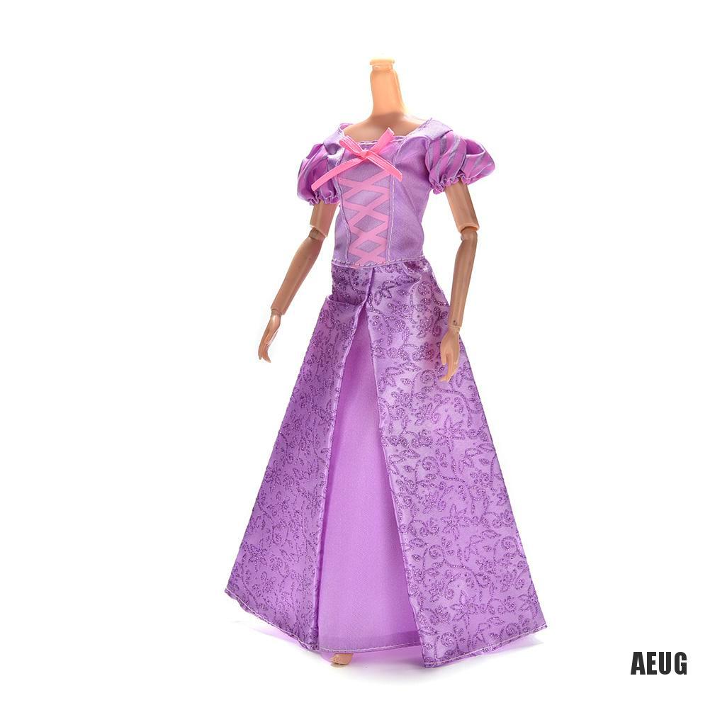 1 Đầm Công Chúa Màu Tím Cho Búp Bê Barbie