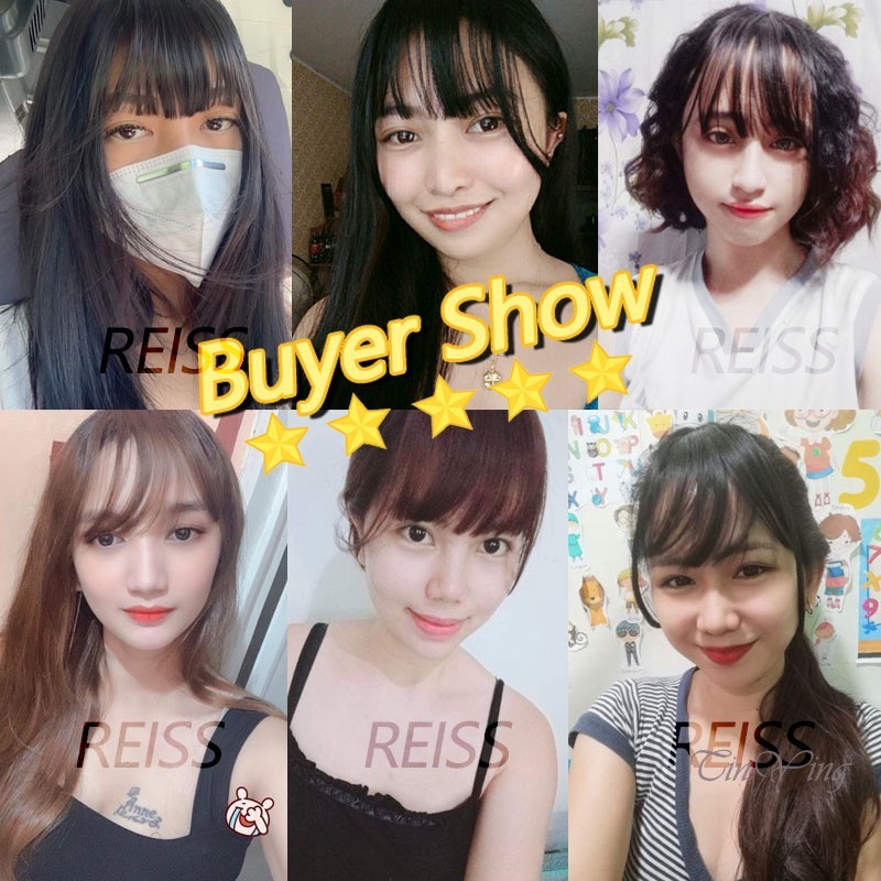 Tóc mái giả GETNOIVAS lưa thưa dệt tay phong cách Hàn Quốc dễ thương cho nữ