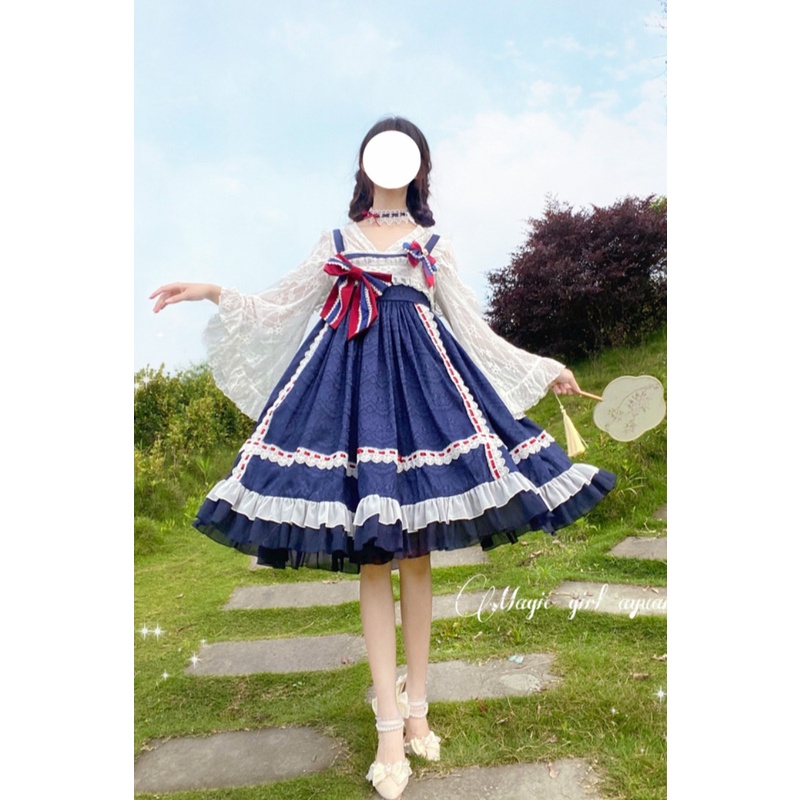 Váy lolita siêu cổ tích nơ ren