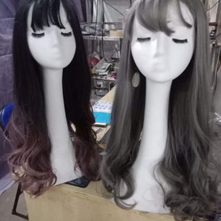 Đầu đội tóc giả