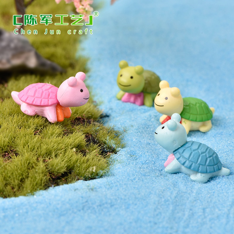 Phụ Kiện Đá Nhỏ Hình Rùa Nhiều Màu Sắc Trang Trí Sân Vườn diy