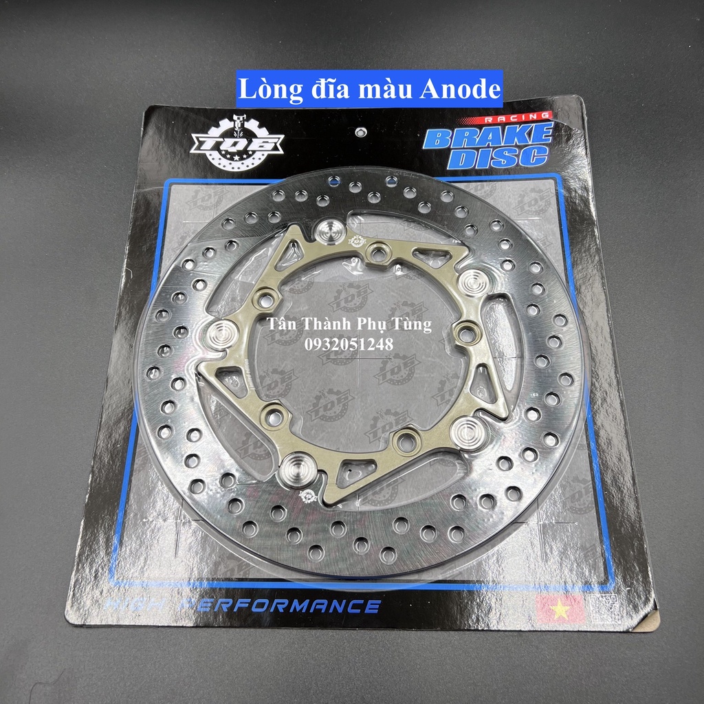 Đĩa trước Exciter 150 5 lỗ 260mm -TQ6 khoen inox kèm pat heo Dochoixe