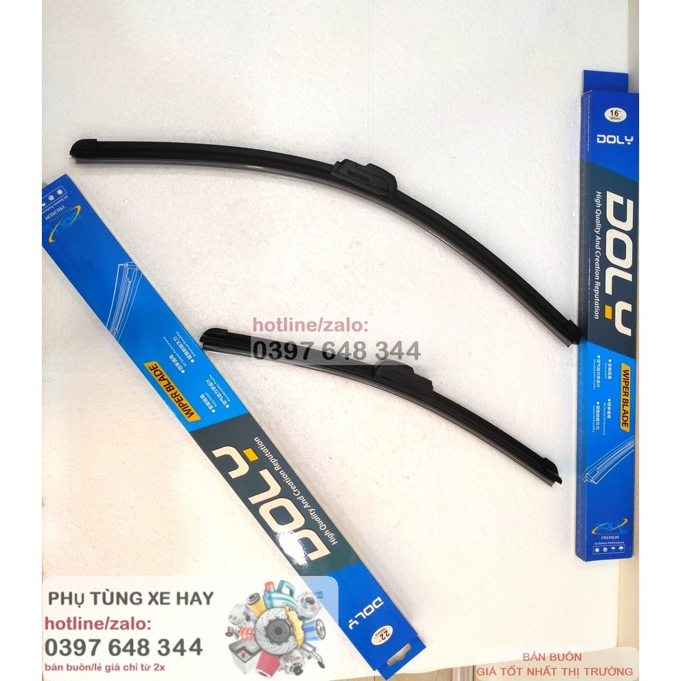 01 Gạt mưa silicon* ô tô ' xe hơi ' xe tải '  Hãng Doly - siêu mềm, siêu sạch, siêu êm
