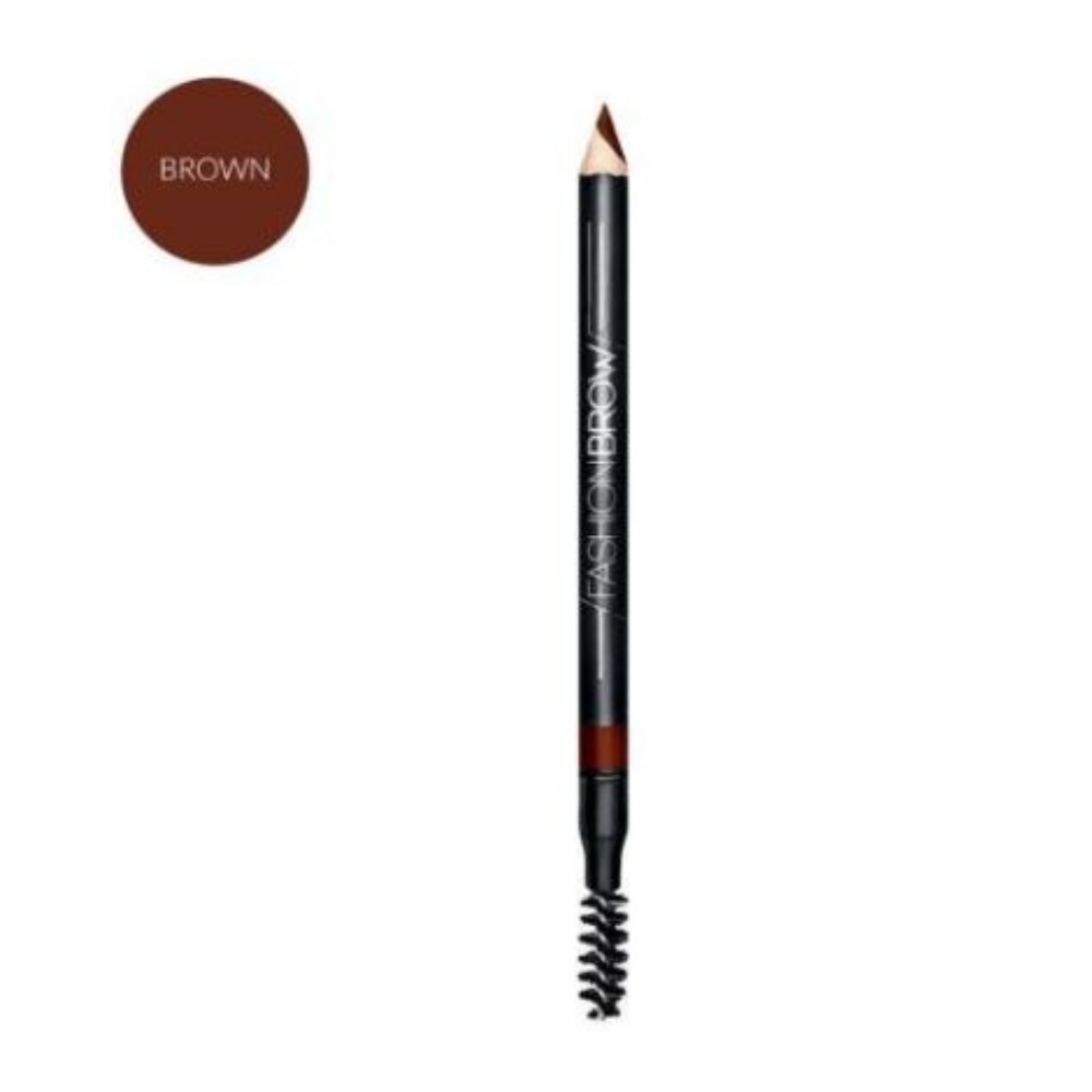 Chì Kẻ Mày Maybelline 2 Đầu Với Đầu Chì Xéo Mềm Mịn 12H Fashion Brow Shaping Pencil Màu Nâu 1.5g