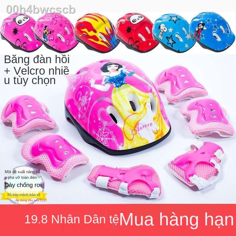 ♈Trượt băng Xe đạp Trẻ em Mũ bảo hiểm vệ Cân bằng Ván Đầu gối Tấm lót khuỷu tay Bộ lòng bàn