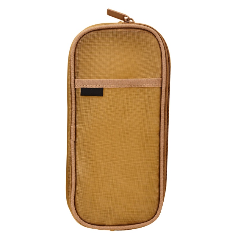 Túi Lưới Đựng Bút 2 Tầng Có Khóa Kéo Nhỏ Gọn Giá Đỡ