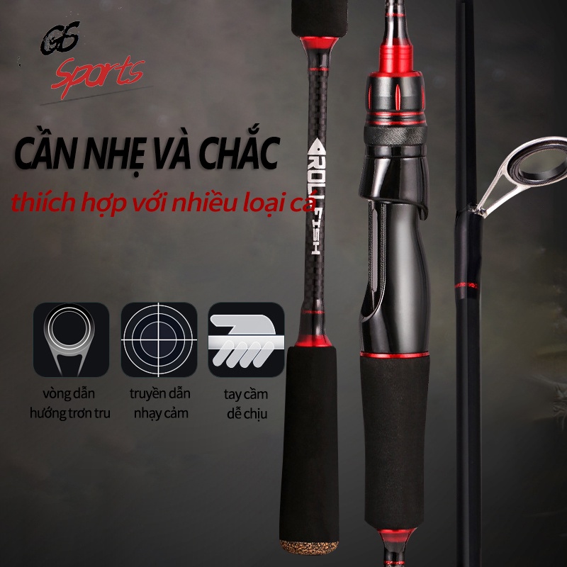 Bộ cần câu Tay cầm đơn 1.8M 2.1M bánh xe giọt nước tay cầm thẳng bánh xe quay trọn bộ(Không bao gồm máy câu cá)
