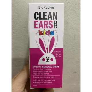 Xịt Tan Ráy Tai Clean Ears Kids 30ml Của Úc.