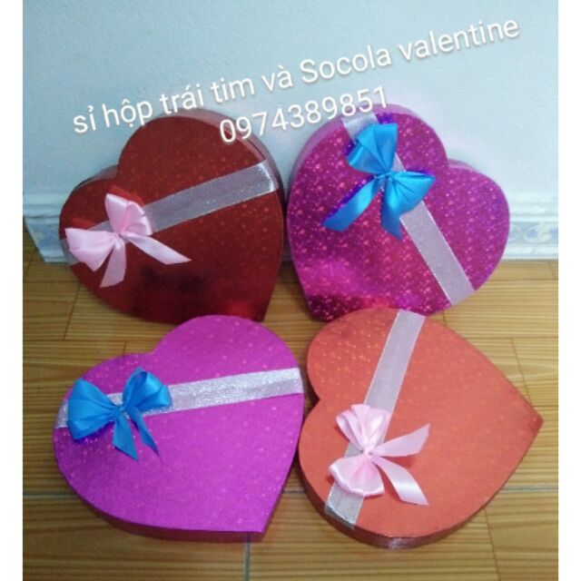 Combo 10 hộp trái tim cỡ 27cm