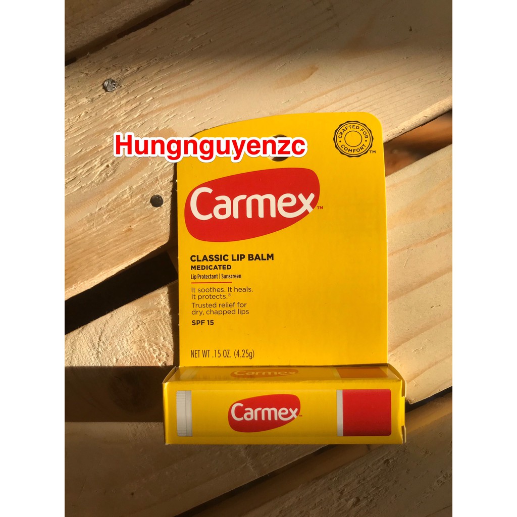 Son dưỡng môi Carmex ( Thường, SPF 15, Có mùi )