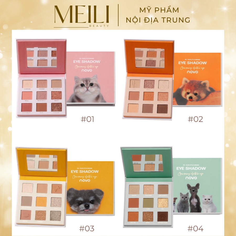 [HOT]Phấn Mắt Novo 9 Ô Nội Địa Trung  Lên Màu Chuẩn, Lâu Trôi, Chống Thấm Nước  - Meili Beauty | WebRaoVat - webraovat.net.vn